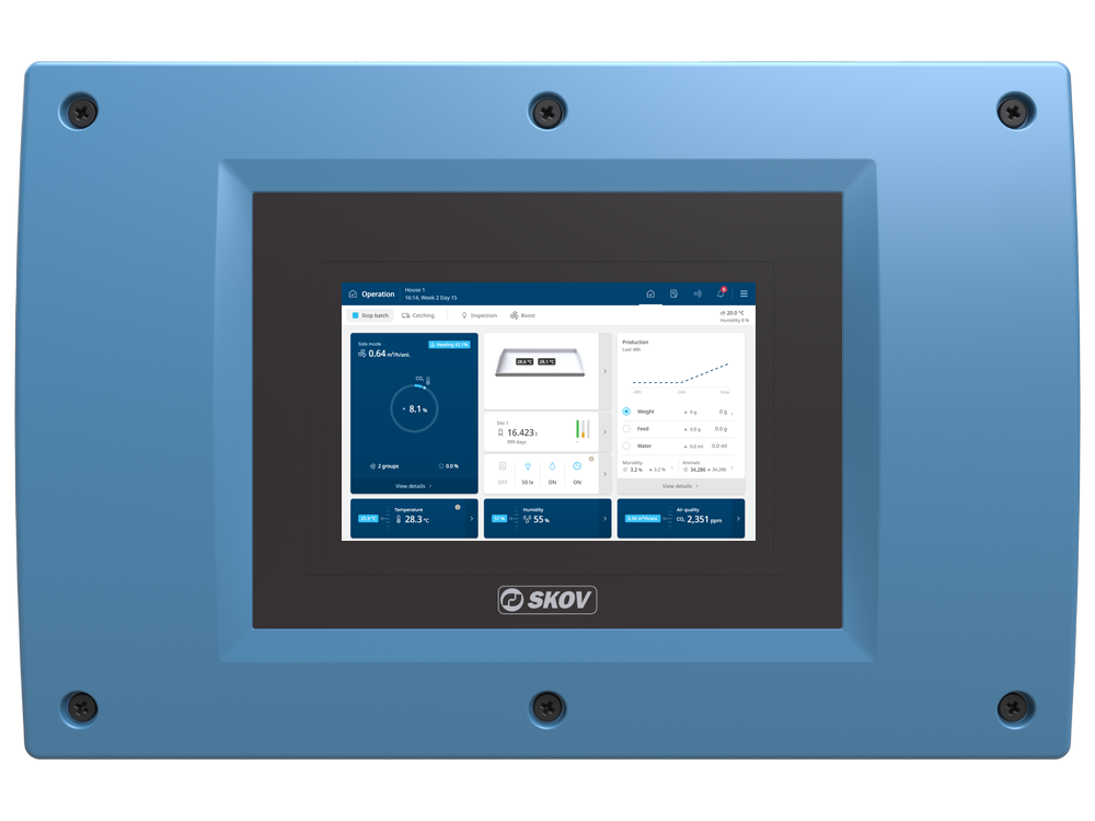 BlueControl climate controller for poultry production